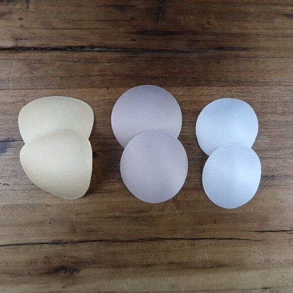 BRA PADDING BUNDLE 3 SETS DIFFERENT SHAPES & 3 DIFFERENT THICKNESS - Picture 1 of 3